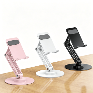 360-Degree Rotating Metal Desktop Phone Stand